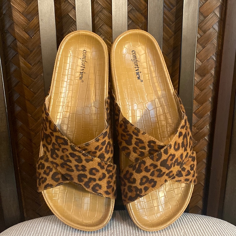 COMFORTVIEW - Gia Sandal Leopard 11W